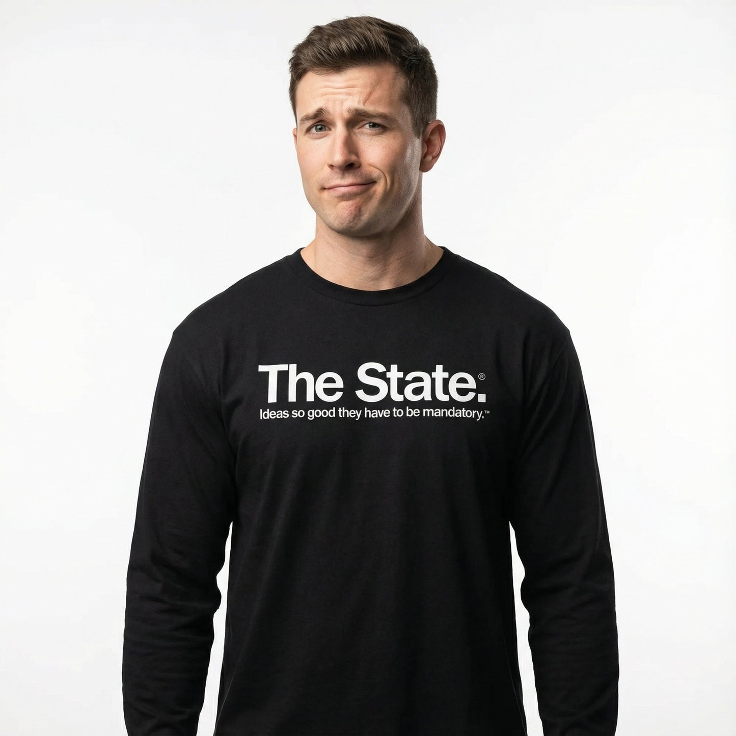 Mandatory Ideas Long Sleeve Statism T-shirt