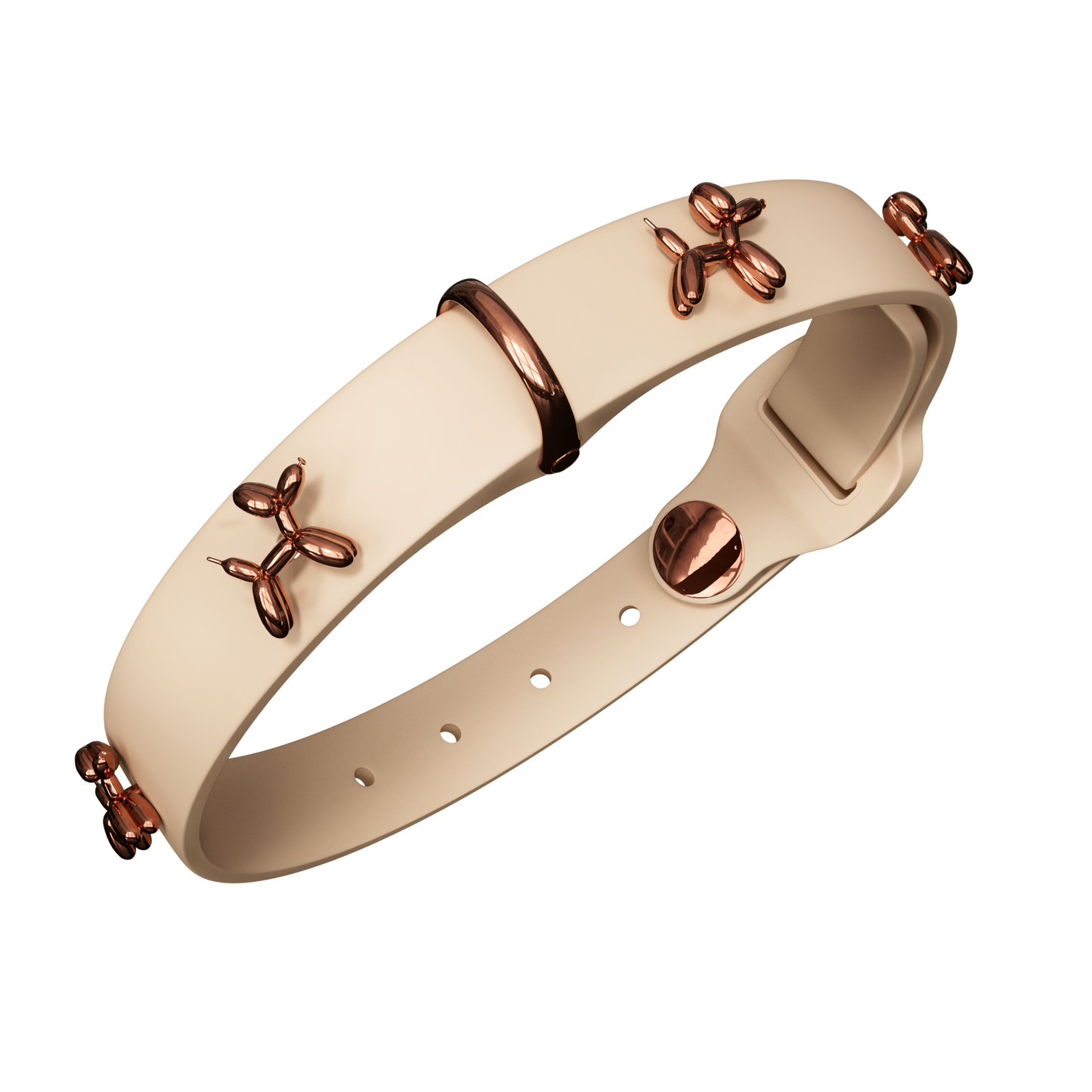Ballon Beige Dog Collar | Premium Collar | SANDDOG