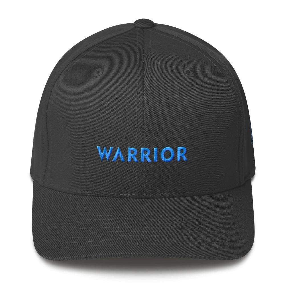 Prostate Cancer Awareness Hat with Warrior & Light Blue Ribbon on the Side