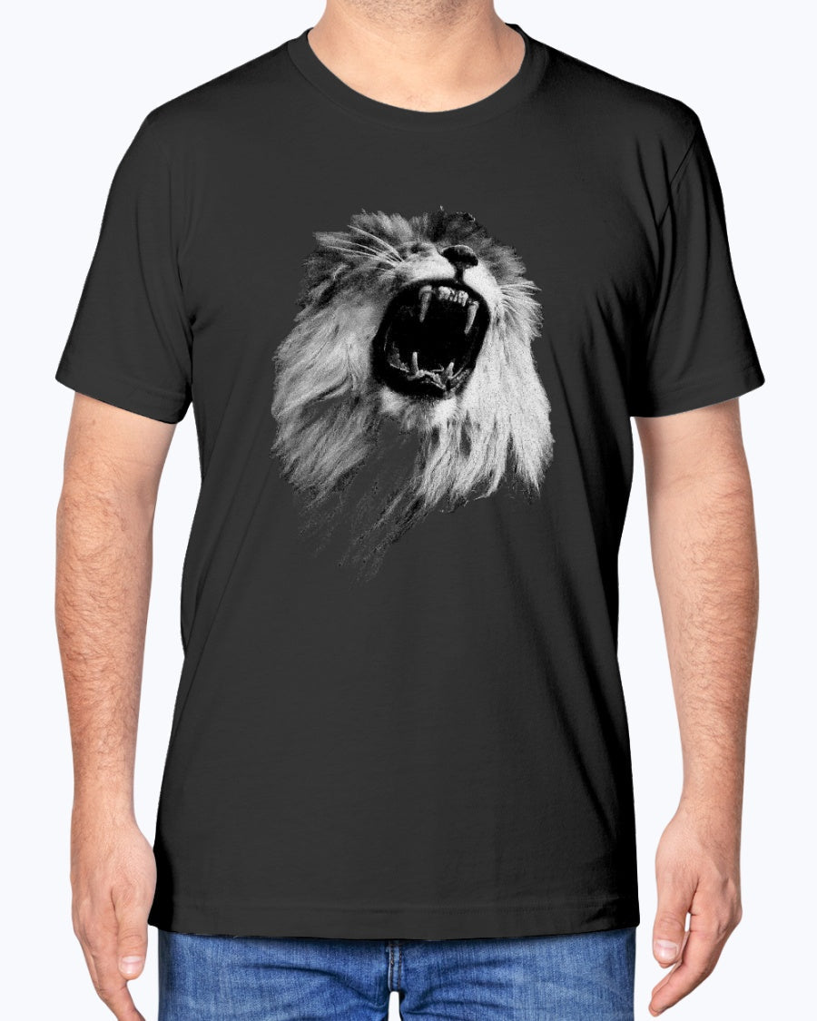 Majestic Lion, Wildlife Conservation, Cozy Casual Wear, Moss Apparel, Unisex T-Shirt