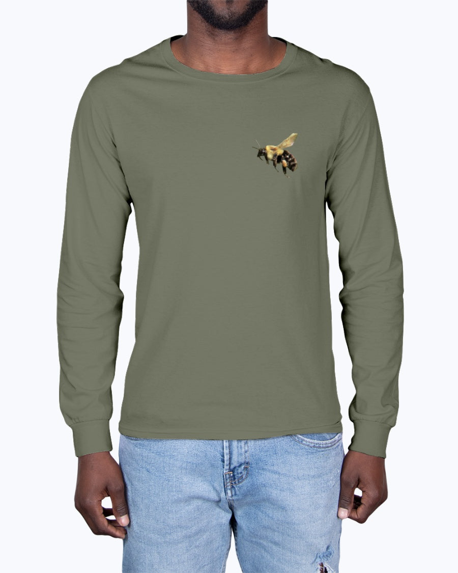 Bee and Butterfly Habitat Fund, Moss Apparel  Long Sleeve T-Shirt