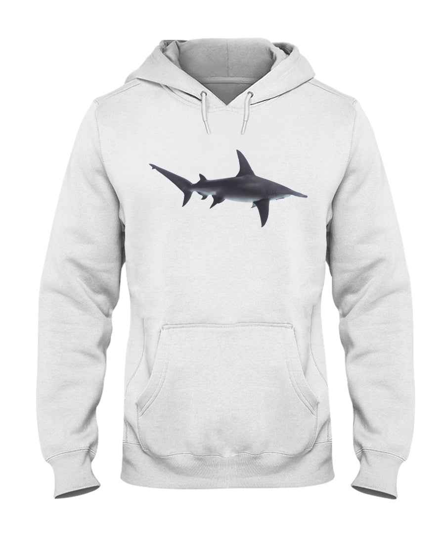 Hammerhead Shark Cruising, Moss Apparel, Shark Style Hoodie