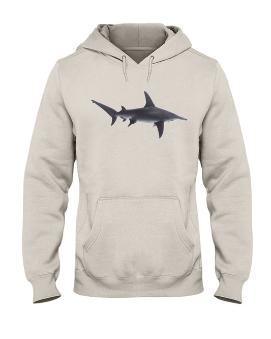 Hammerhead Shark Cruising, Moss Apparel, Shark Style Hoodie