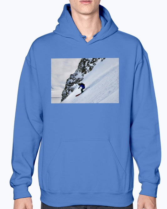 Glacier Skier, Moss Apparel, Austrian Alps Skiing, Unisex Hoodie
