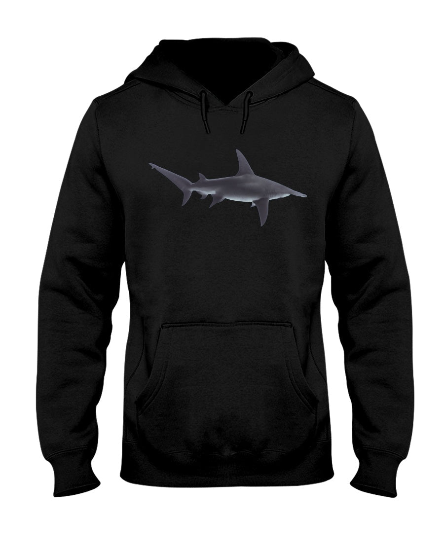 Hammerhead Shark Cruising, Moss Apparel, Shark Style Hoodie