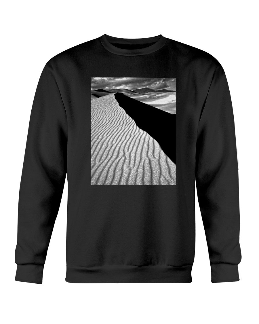 Sunset over Sand Dunes, Desert, Sand Dunes, Sunset, Moss Apparel, Unisex Crewneck Sweatshirt