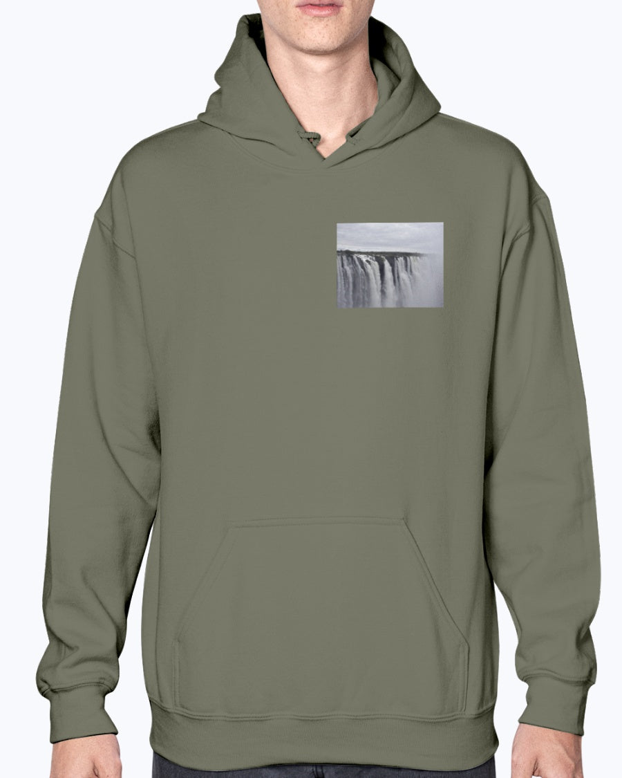 Smoke that Thunders, Victoria Falls, Moss Apparel, Unisex Hoodie