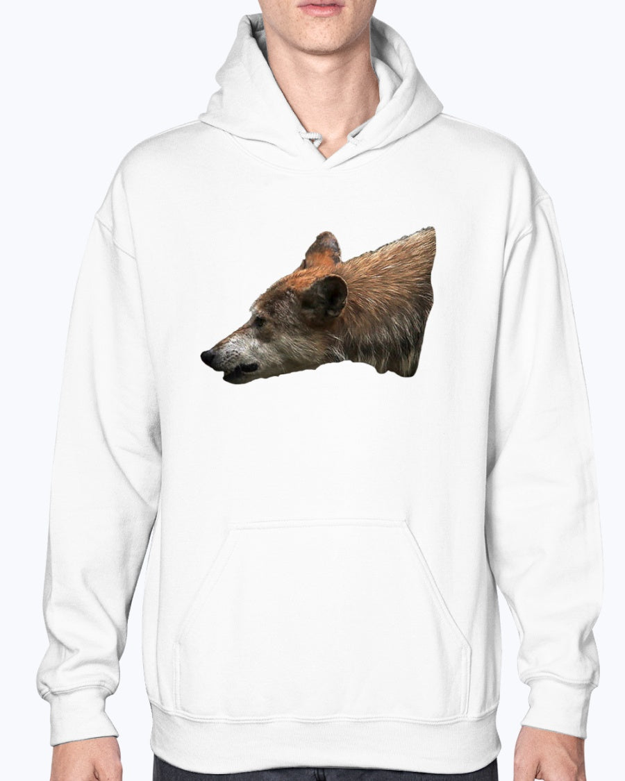 Wolf's Growl, Wolf Conservation, Moss Apparel Hoodie