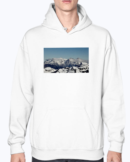 Austrian Alps, Skier's Paradise, Moss Apparel, Unisex Hoodie