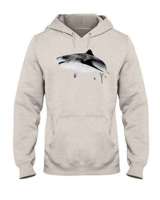 Joker the 12 ft Tiger Shark, Moss Apparel, Unisex Hoodie