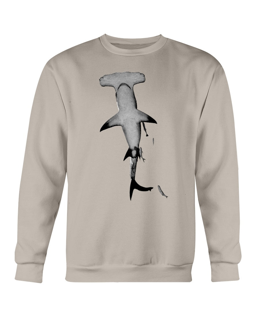 Hammerhead Overhead, shark sweater, high seas lover, Moss Apparel, Crewneck Sweatshirt
