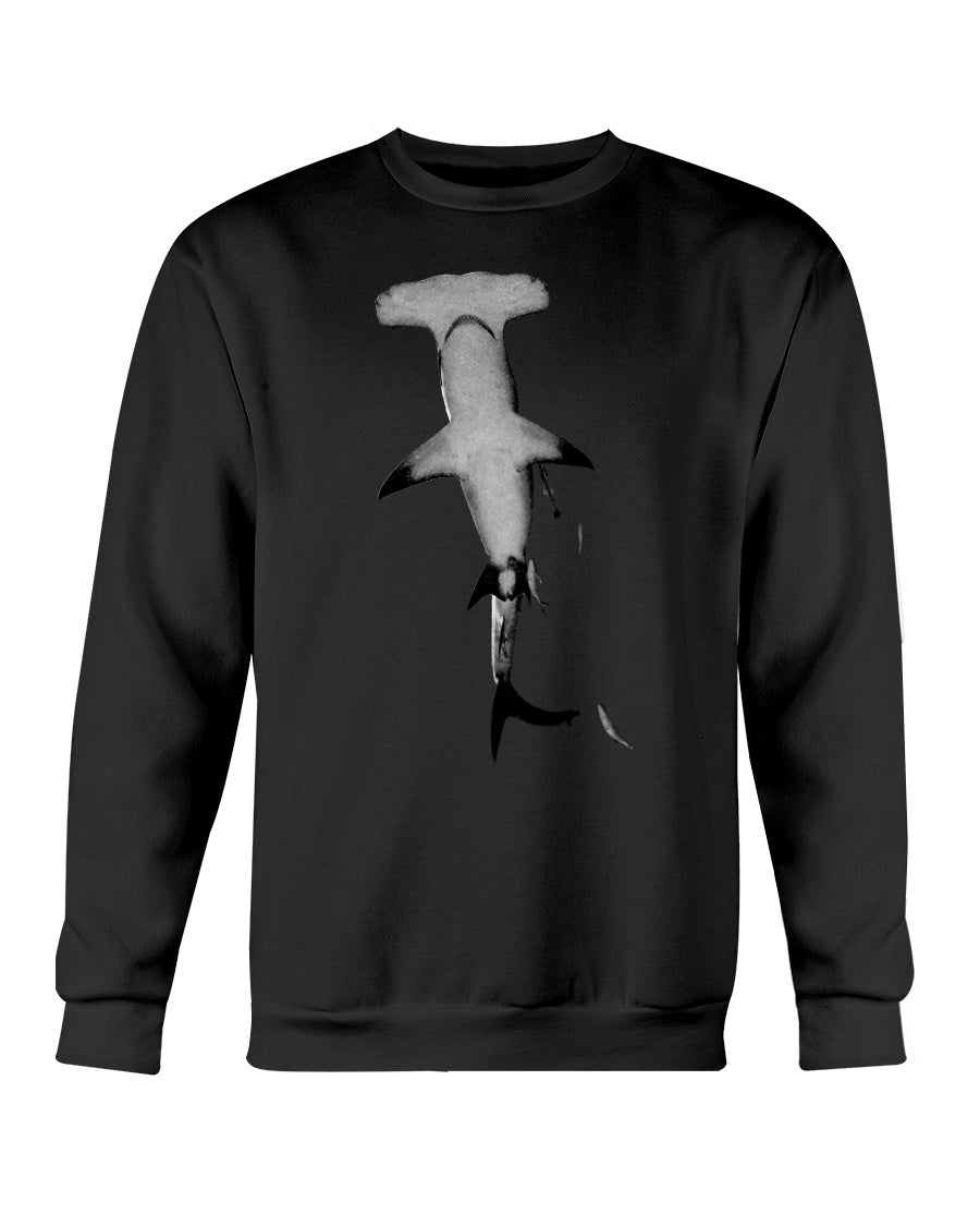 Hammerhead Overhead, shark sweater, high seas lover, Moss Apparel, Crewneck Sweatshirt