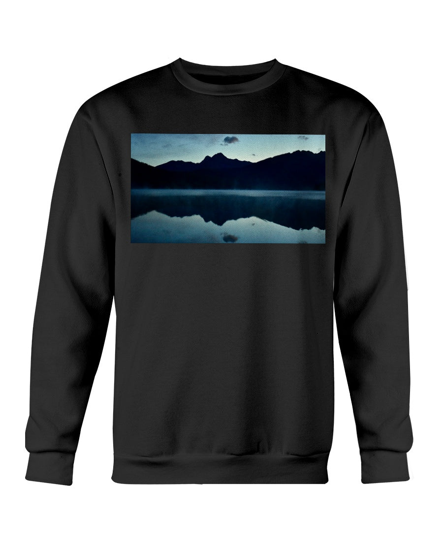 Calm Morning Sunrise, Glacier National Park, Moss Apparel, Unisex Crewneck Sweatshirt