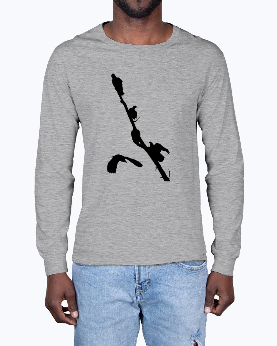 Vultures Perch, bird sweater, wildlife lover, Moss Apparel, Unisex Long Sleeve T-Shirt
