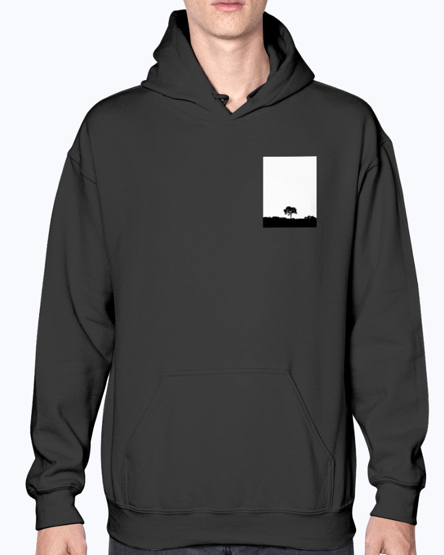 Lone Tree, Sunrise Silhouette, Moss Apparel, Unisex Hoodie