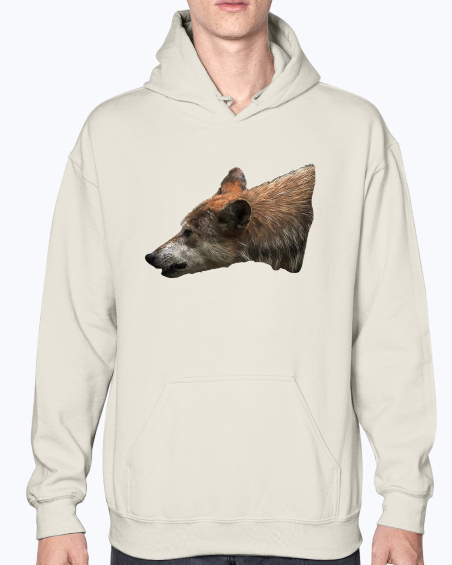 Wolf's Growl, Wolf Conservation, Moss Apparel Hoodie