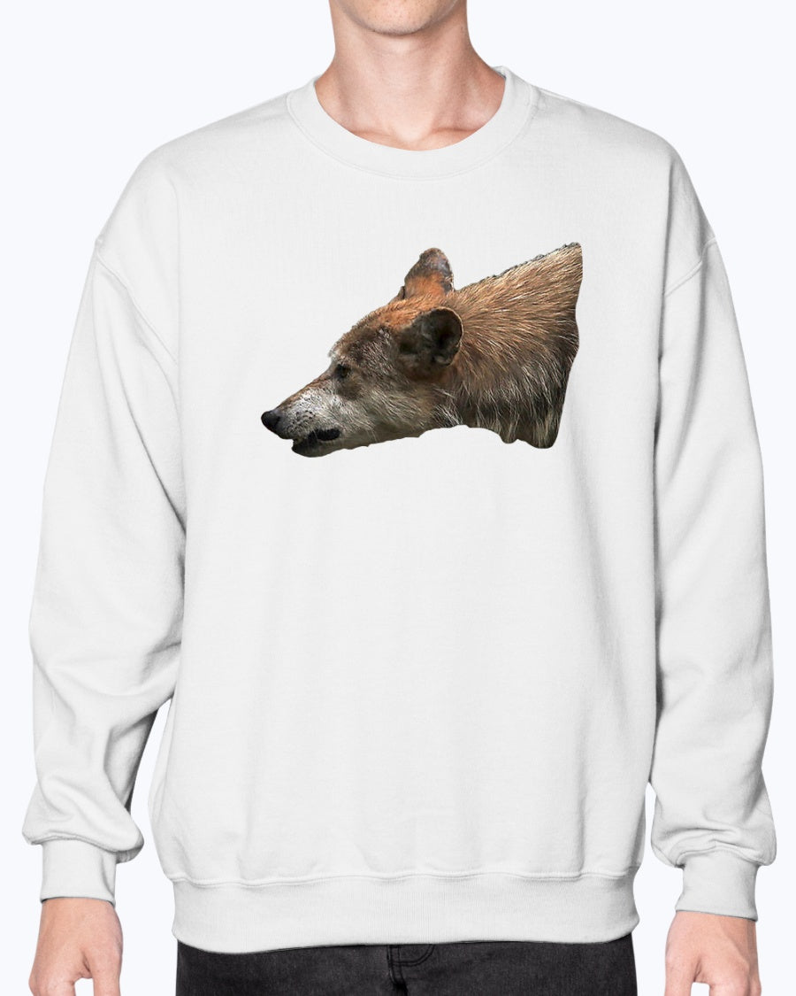Wolf's Growl, Wolf Conservation, Moss Apparel, Crewneck Sweatshirt