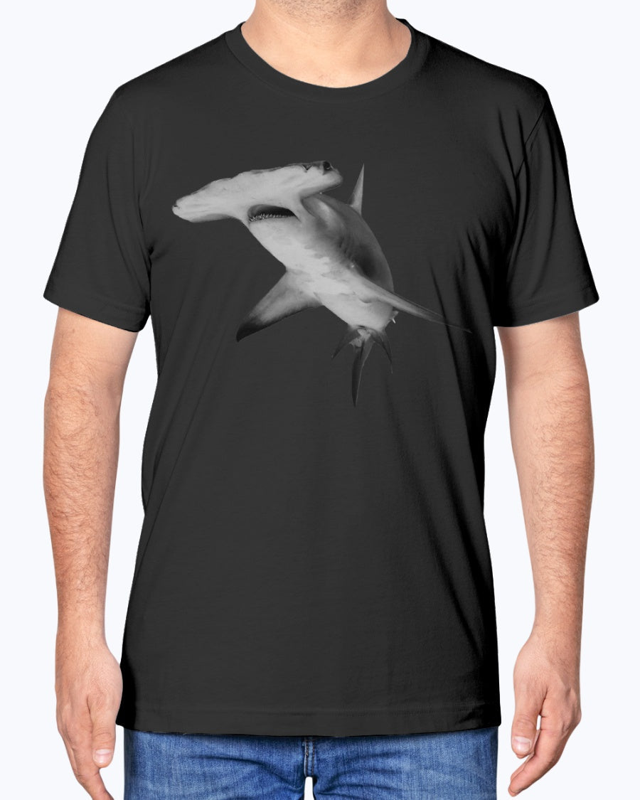 Hammerhead Shark, Great Hammerhead in Bimini Bahamas photograph, Moss Apparel, Unisex T-Shirt