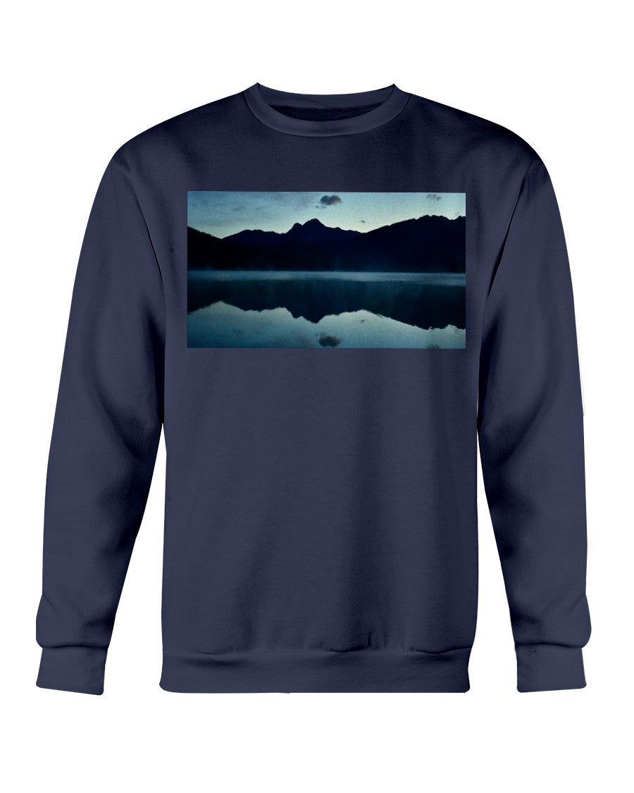 Calm Morning Sunrise, Glacier National Park, Moss Apparel, Unisex Crewneck Sweatshirt