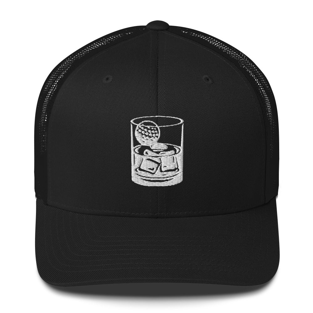 Whiskey Glass Trucker Cap