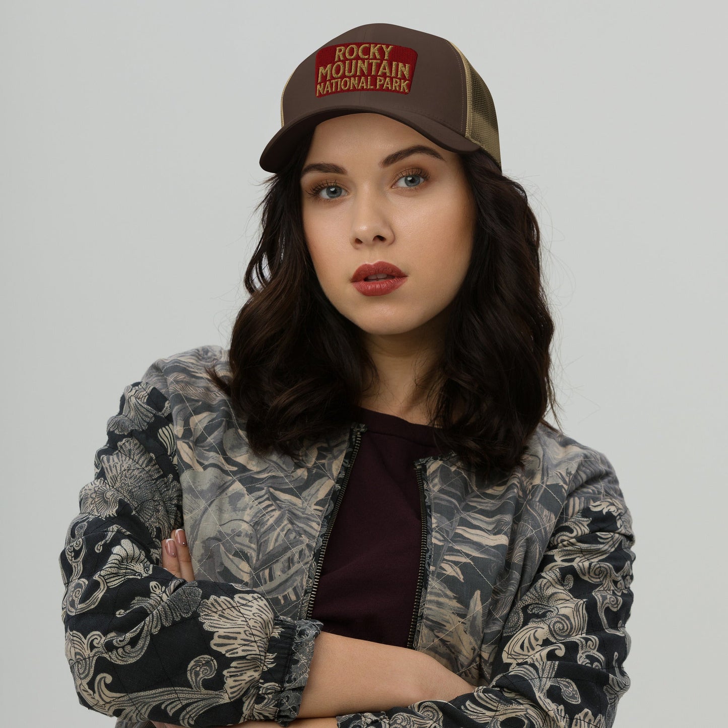Rocky Mountain National Park Embroidered Trucker Hat
