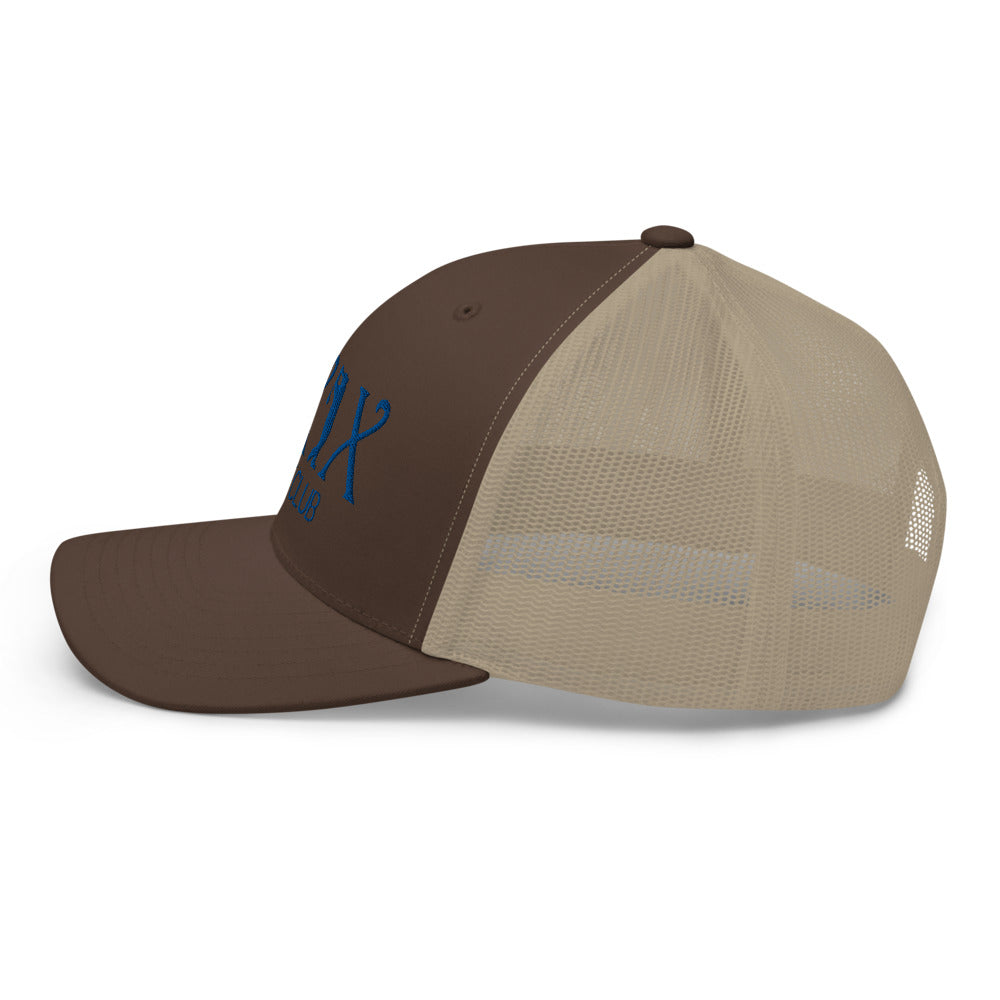 Curve Logo Trucker Cap - Blue Logo