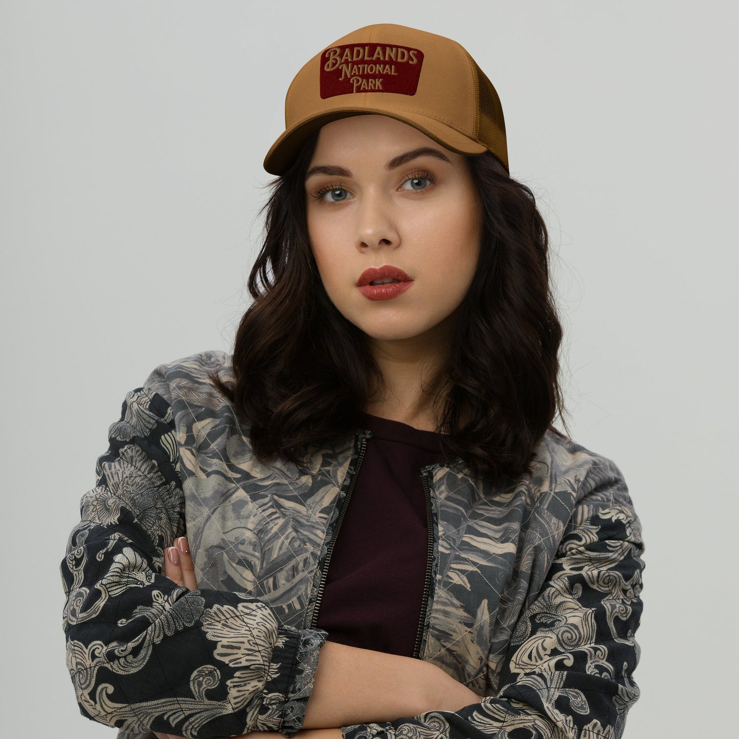 Badlands National Park Sign Embroidered Trucker Hat