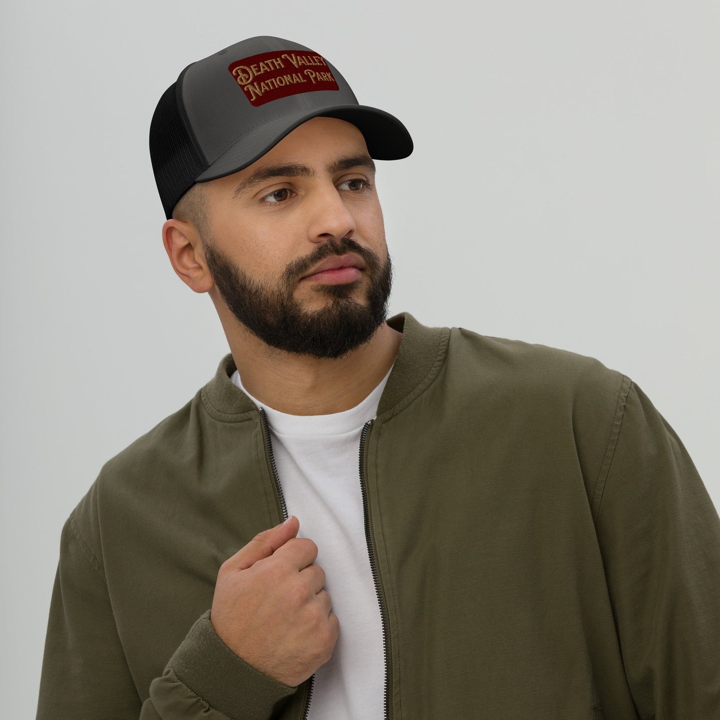 Death Valley National Park Sign Embroidered Trucker Cap
