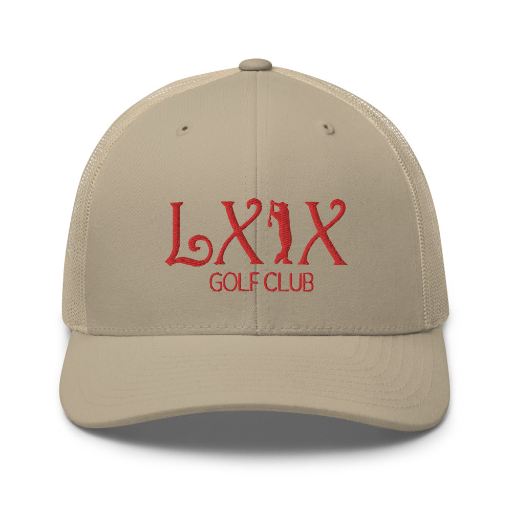Curve Logo Trucker Cap - Red Logo