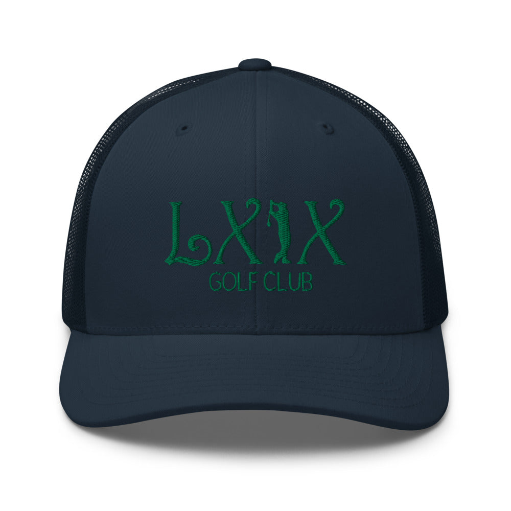 Curve Logo Trucker Cap - Green Logo
