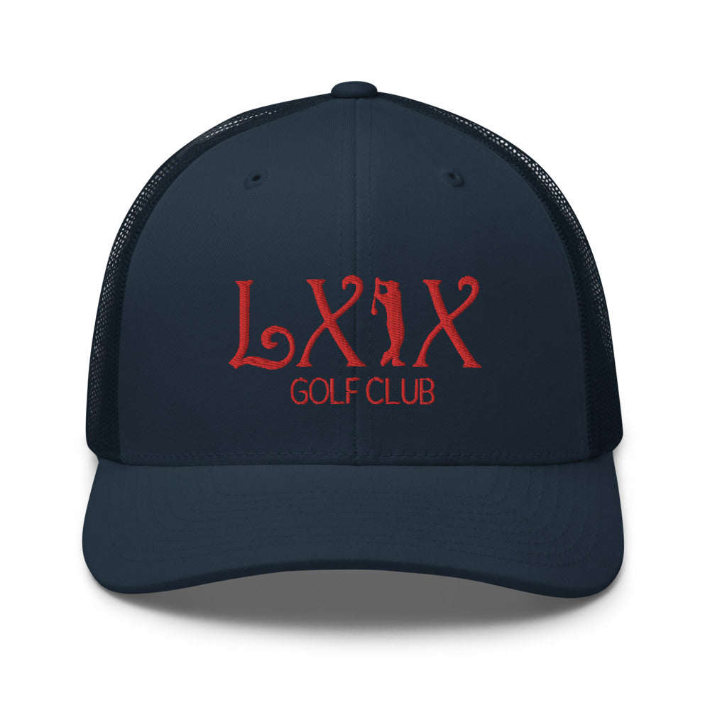Curve Logo Trucker Cap - Red Logo