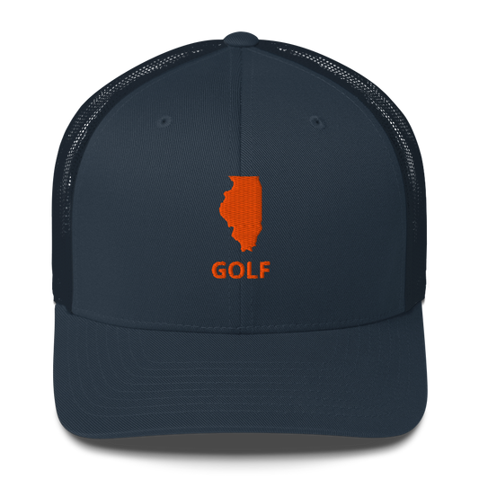 Illinois Golf Trucker Cap