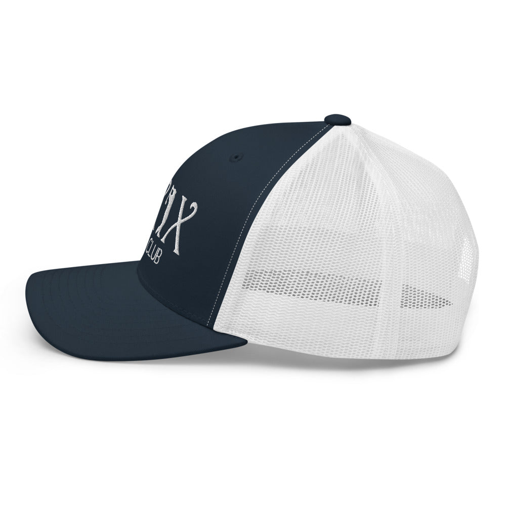 Curve Logo Trucker Cap - White Logo