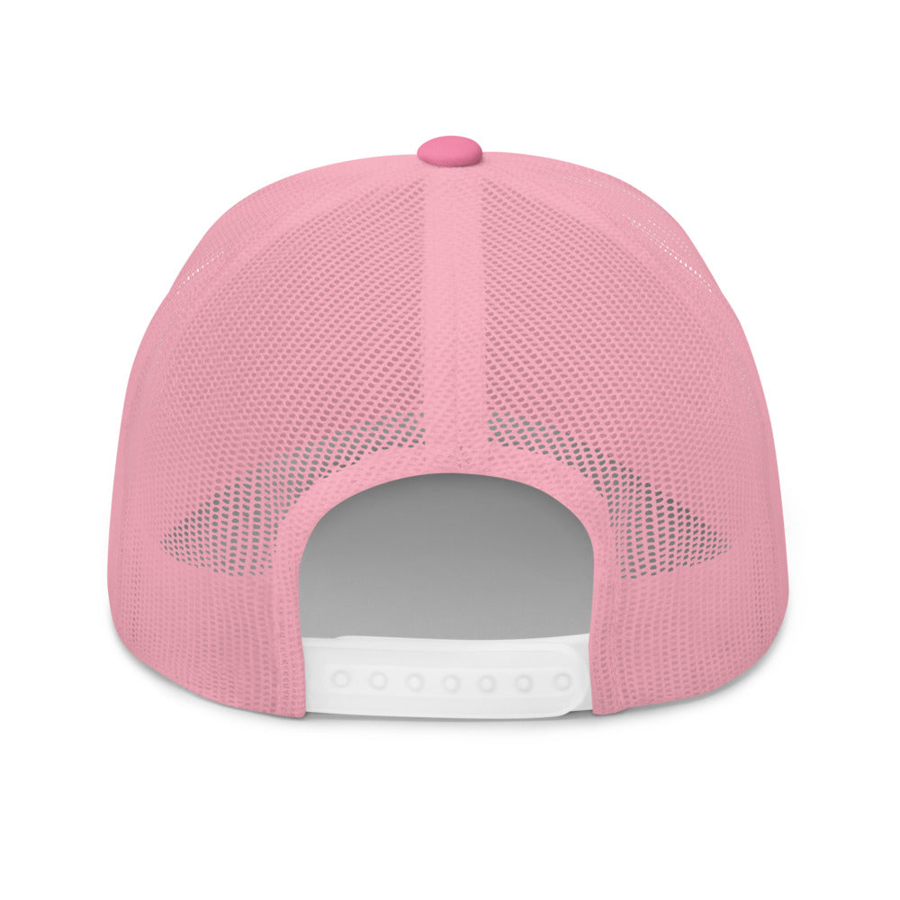 Curve Logo Trucker Cap - White Logo