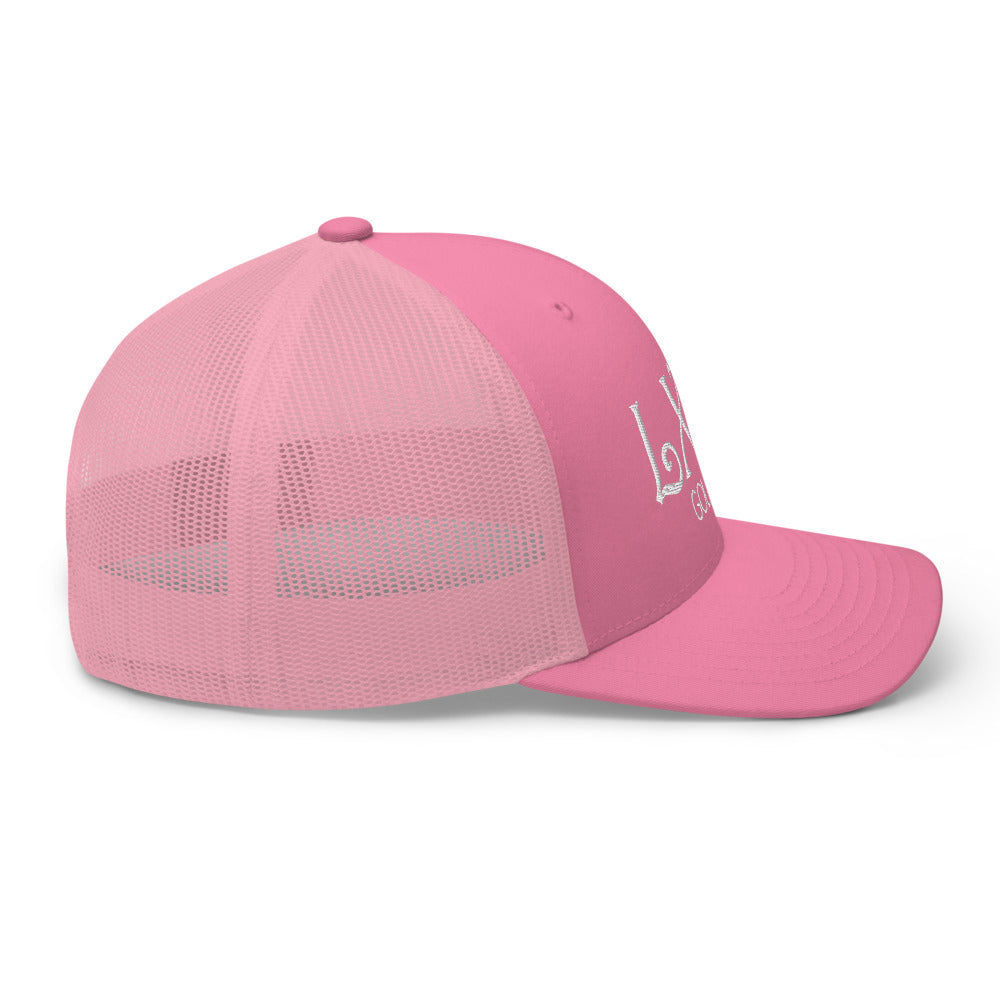 Curve Logo Trucker Cap - White Logo