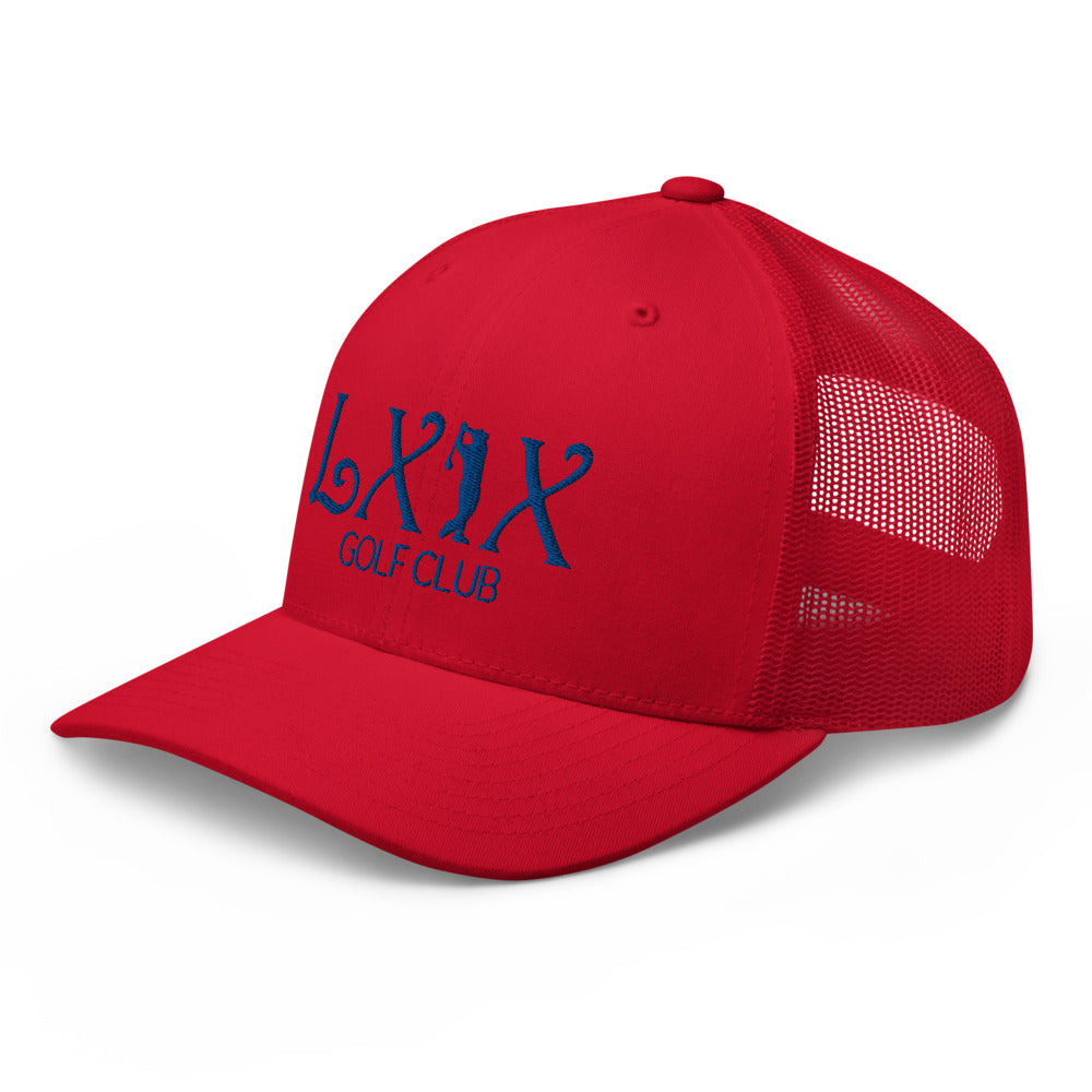 Curve Logo Trucker Cap - Blue Logo