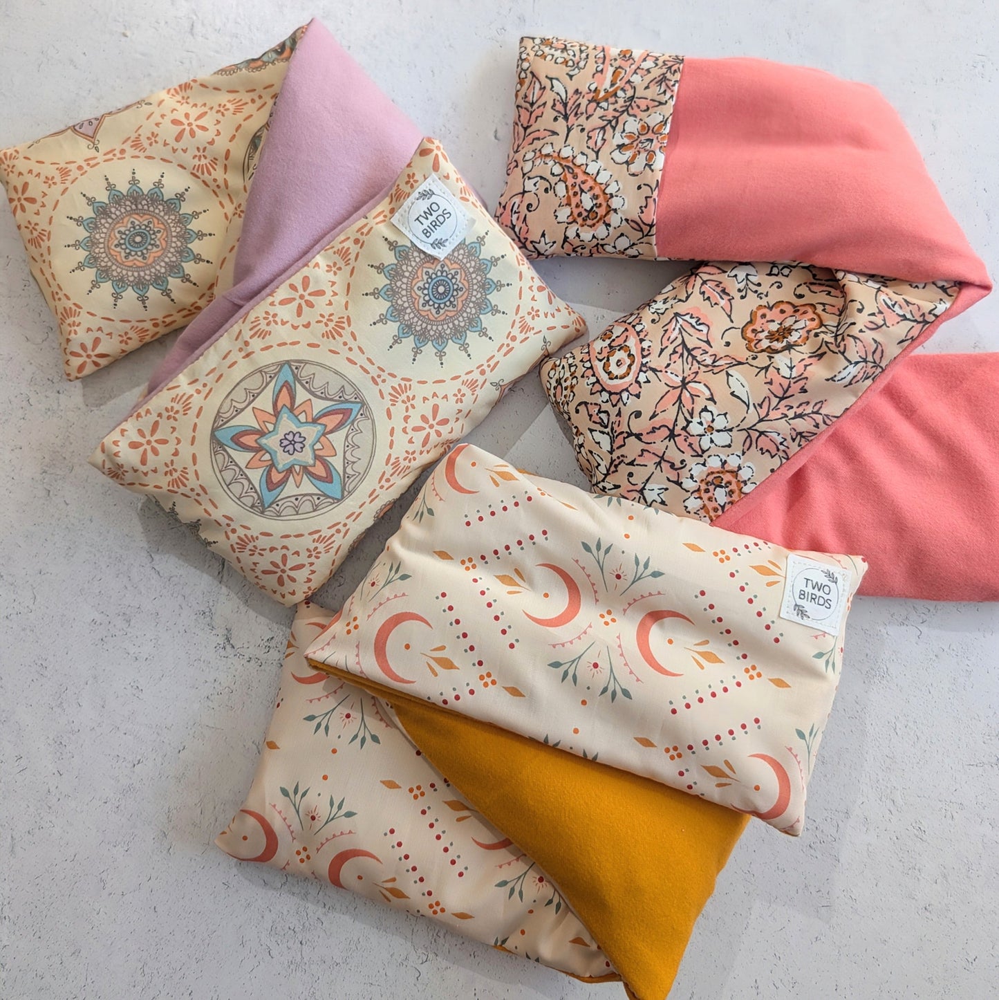 Weighted Neck Wrap -  Pink Paisley