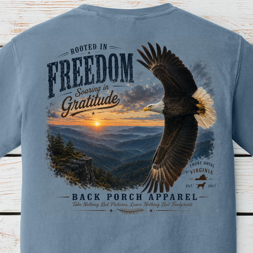 Rooted In Freedom Comfort Colors Graphic Tee