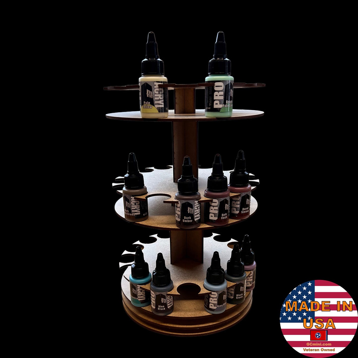 Rotating Paint Rack - For 22ml Pro Acryl Paints (31mm)