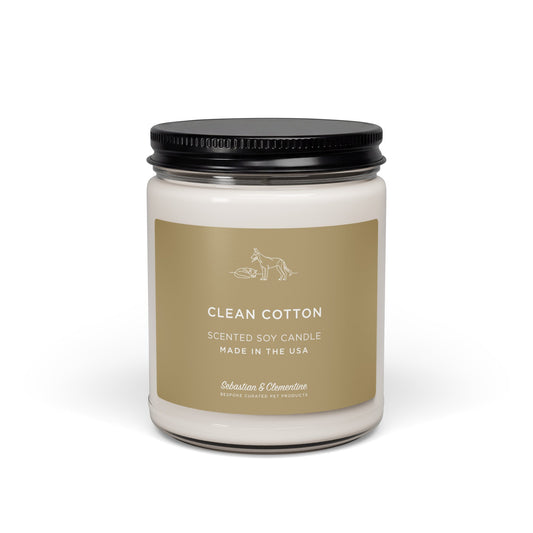 Sebastian & Clementine Scented Soy Candle - Clean Cotton