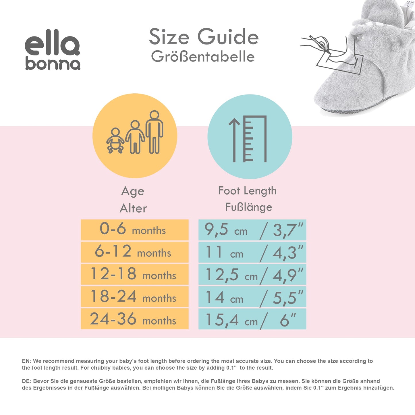 Muslin Stay On Baby Booties Dark Gray
