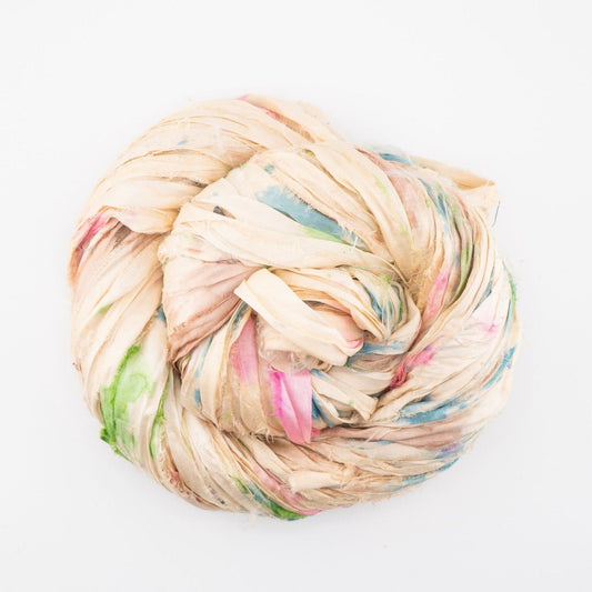 Vintage Ivory- Dyable Small Batch Sari Ribbon