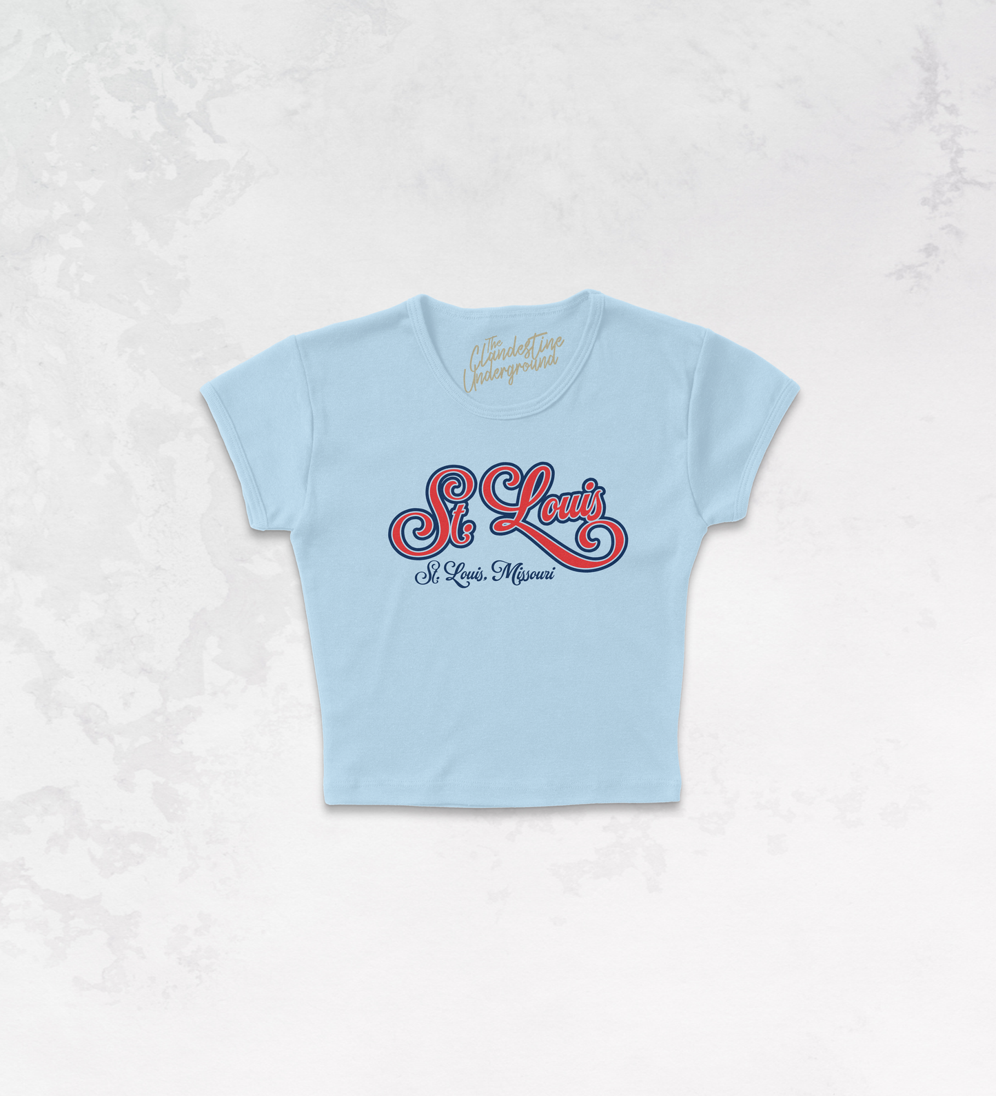 Underground Original Design: St. Louis, Vintage Sports Micro-Ribbed Baby Tee