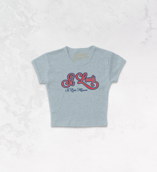 Underground Original Design: St. Louis, Vintage Sports Micro-Ribbed Baby Tee