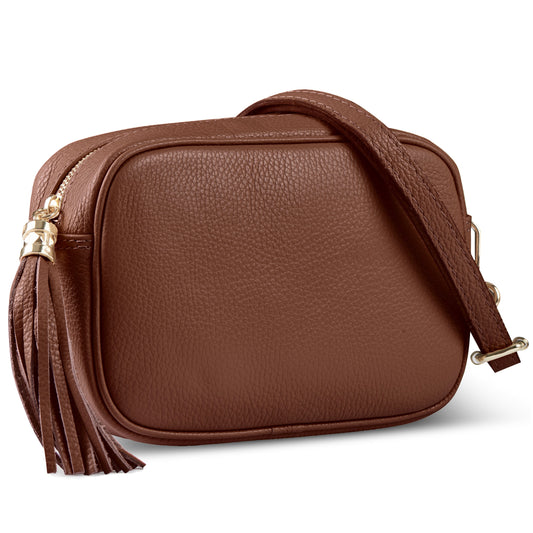 Italian Genuine Calf Leather Crossbody Bag 231302