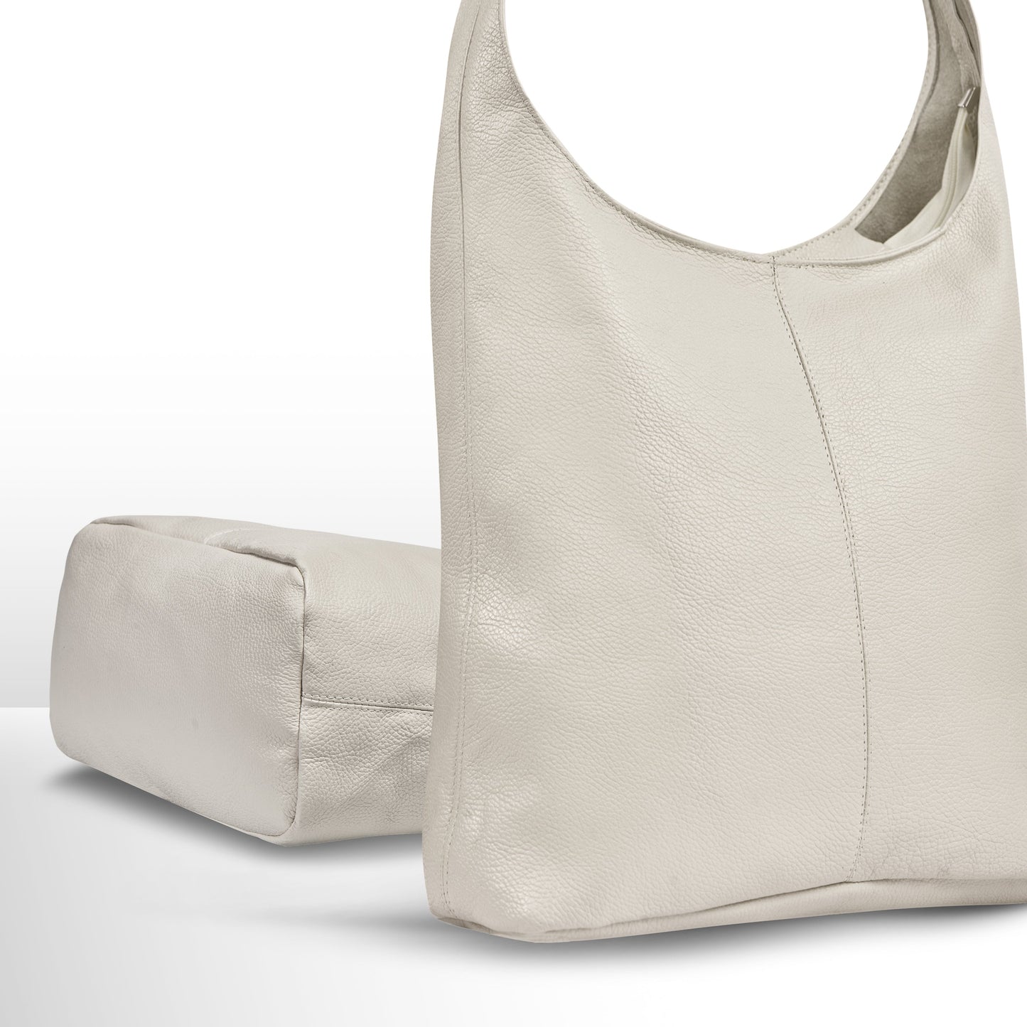 Italian Genuine Calf Leather Hobo Bag 011943