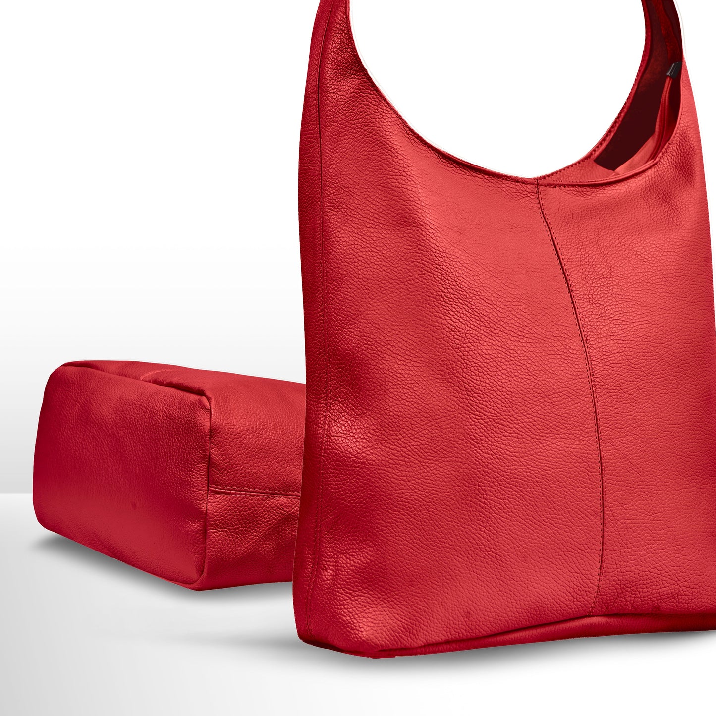 Italian Genuine Calf Leather Hobo Bag 011943