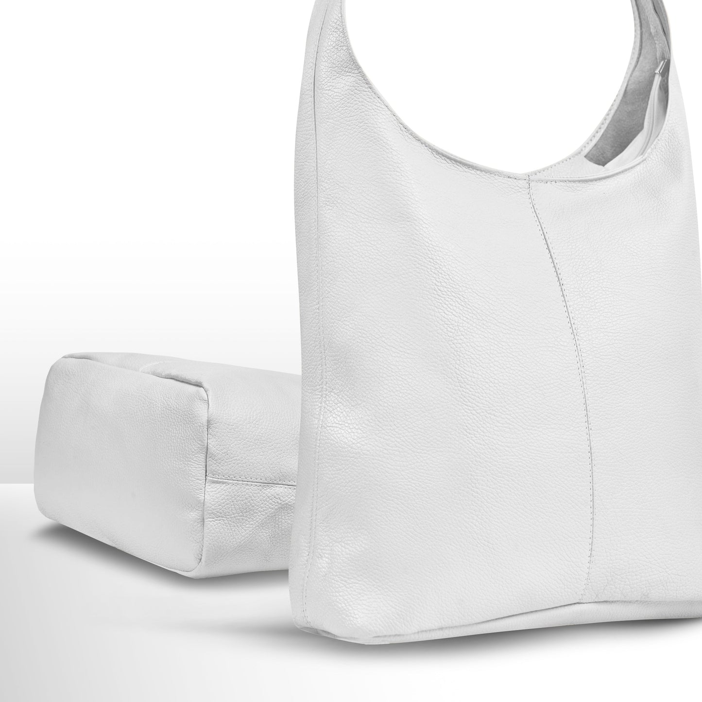 Italian Genuine Calf Leather Hobo Bag 011943