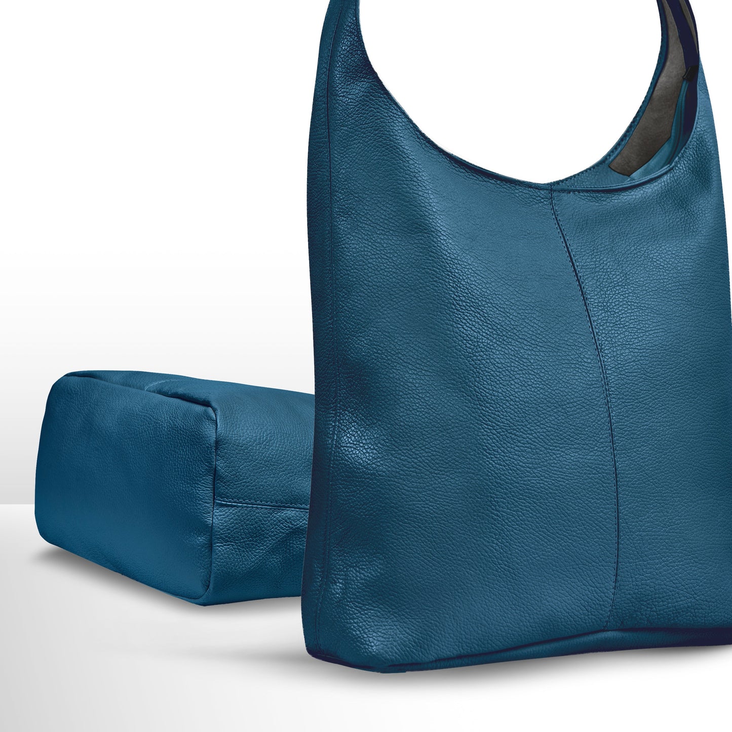 Italian Genuine Calf Leather Hobo Bag 011943