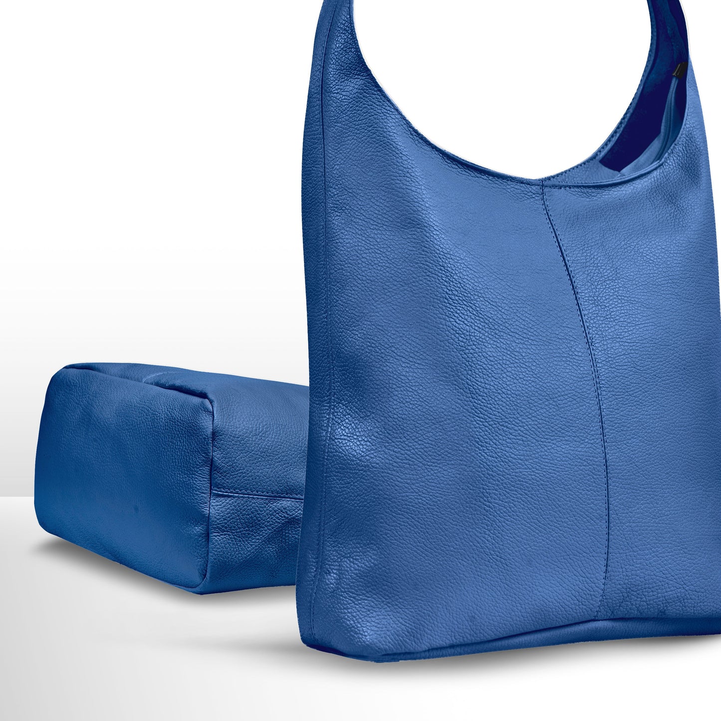 Italian Genuine Calf Leather Hobo Bag 011943